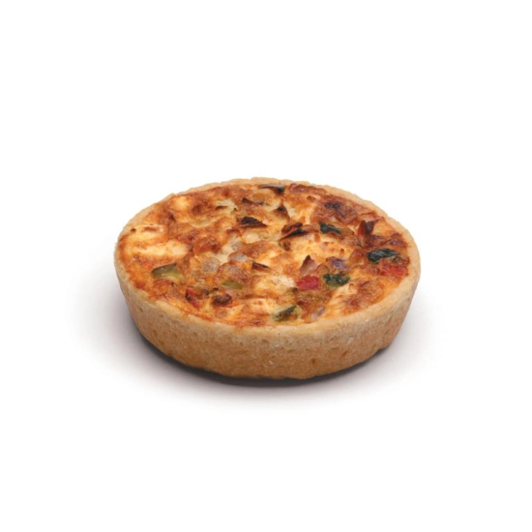 Roasted Vegetable and Feta Quiche