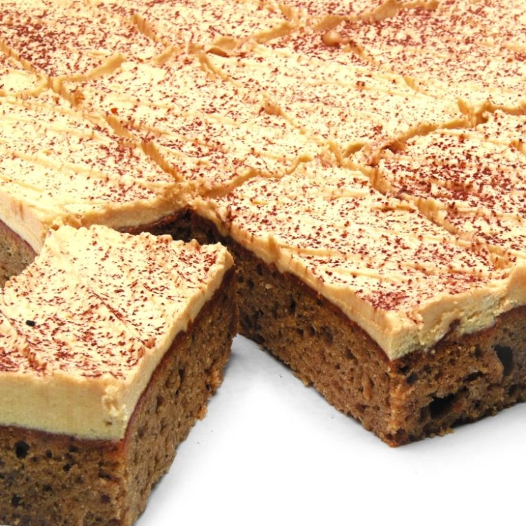 Coffee & Walnut Cake Slice