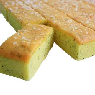 Lemon & Poppy Seed Cake Slice