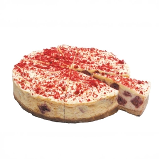 White Chocolate & Red Velvet Cheesecake